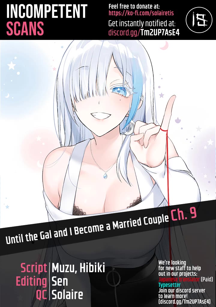 Until the Gal and I Become a Married Couple Chapter 9 page 1 - Chapter 9