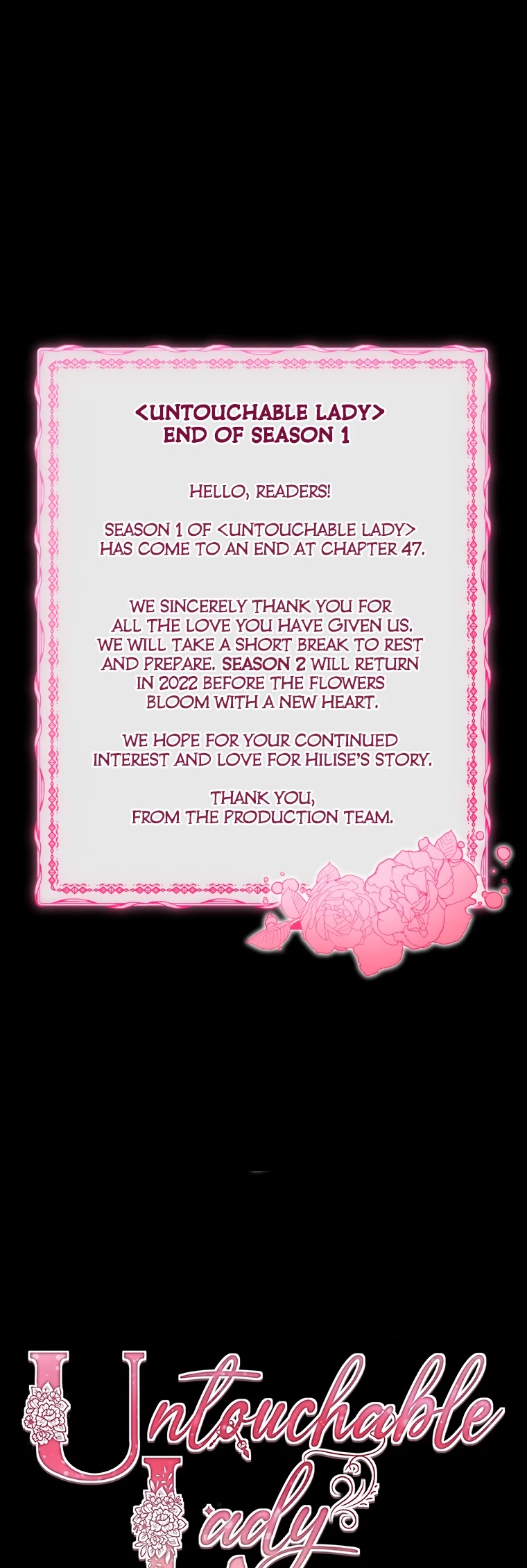 Untouchable Lady Chapter 47 page 39 - Chapter 47: End of Season 1