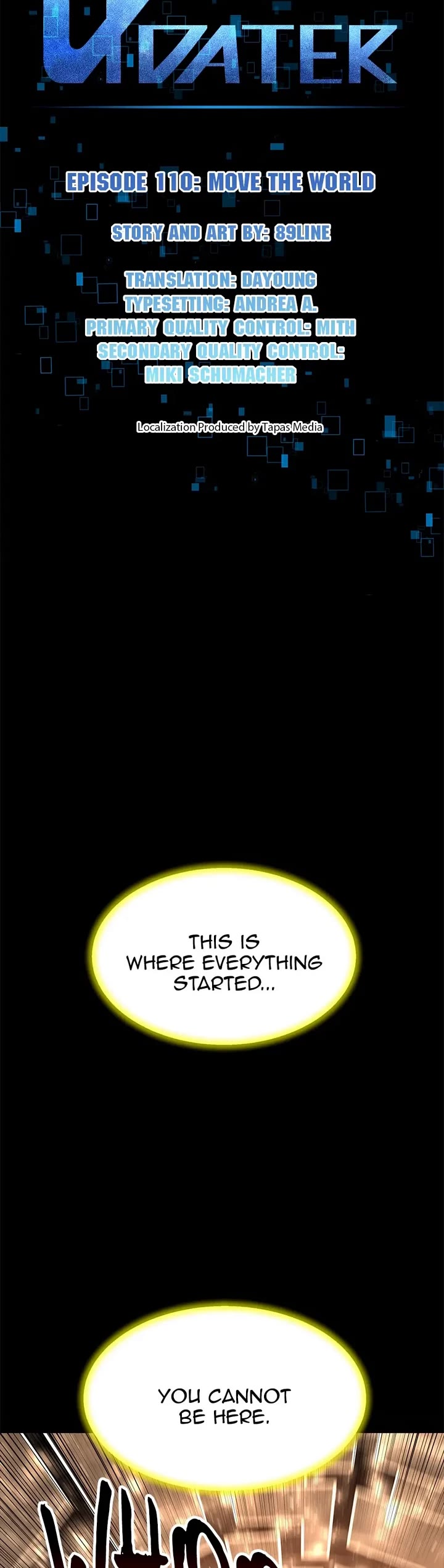 Updater Chapter 110 page 4 - Chapter 110: Move The World