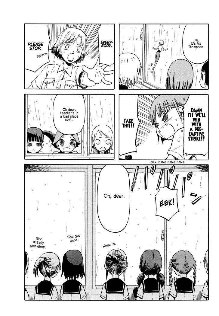 Upotte!! Nano Chapter 3 page 4 - Chapter 3: It may be raining, but the Submachine guns are still full of energy!