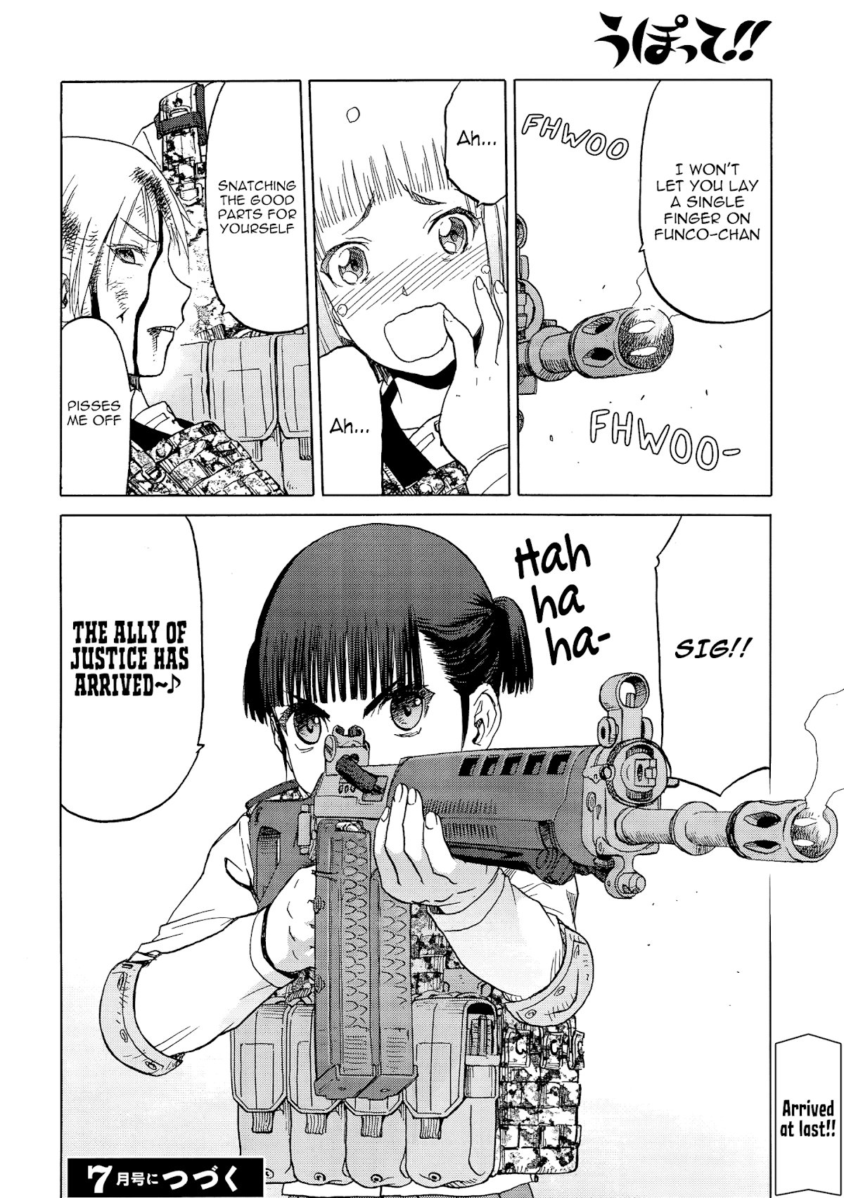 Upotte!! Chapter 89 page 16 - Chapter 89: The Fierce Battle Unfolds at Owakudani! Hopes and Desires collide!!