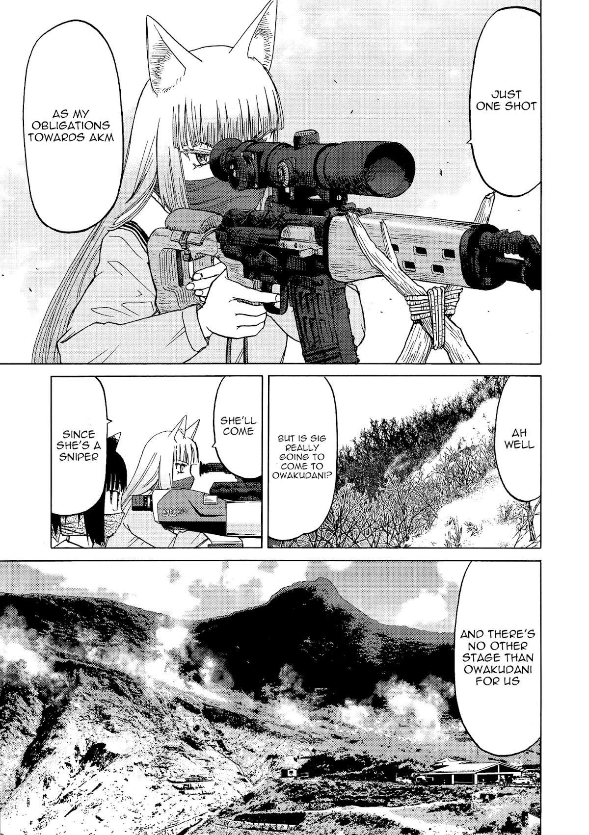 Upotte!! Chapter 89 page 5 - Chapter 89: The Fierce Battle Unfolds at Owakudani! Hopes and Desires collide!!