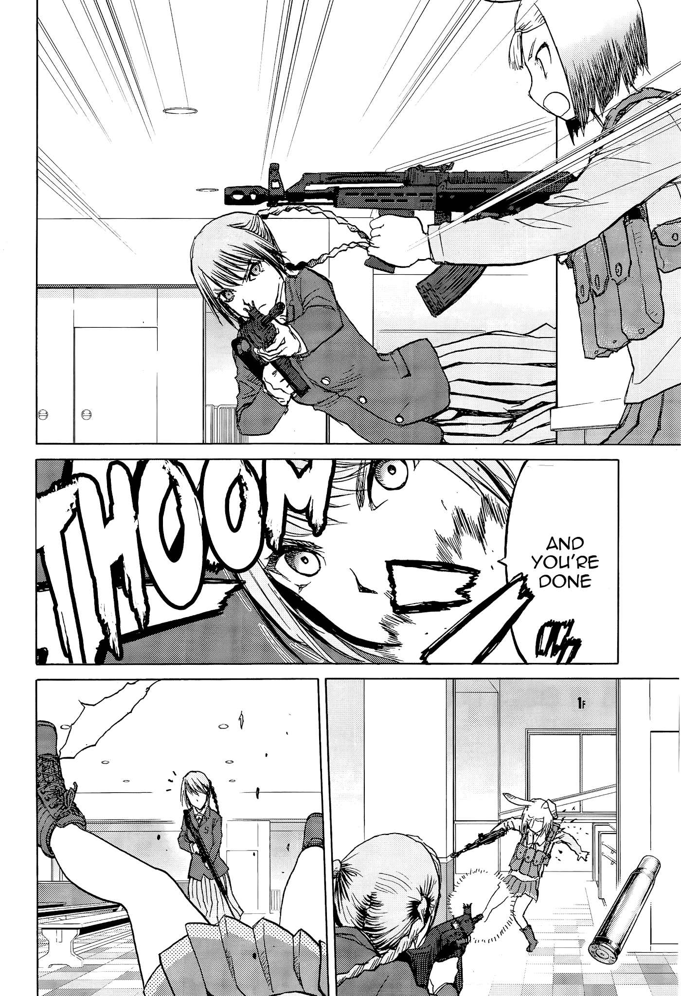 Upotte!! Chapter 95 page 6 - Chapter 95: Squarely she stands, outstanding big sister!!