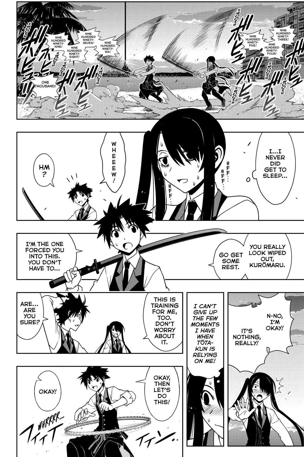 UQ Holder! Chapter 101 page 4 - Chapter 101: Kuromaru-Kun's Cares