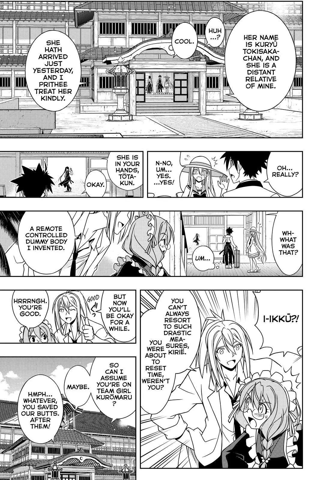 UQ Holder! Chapter 102 page 3 - Chapter 102 : Dolled Up Kuromaru Goes On A Date