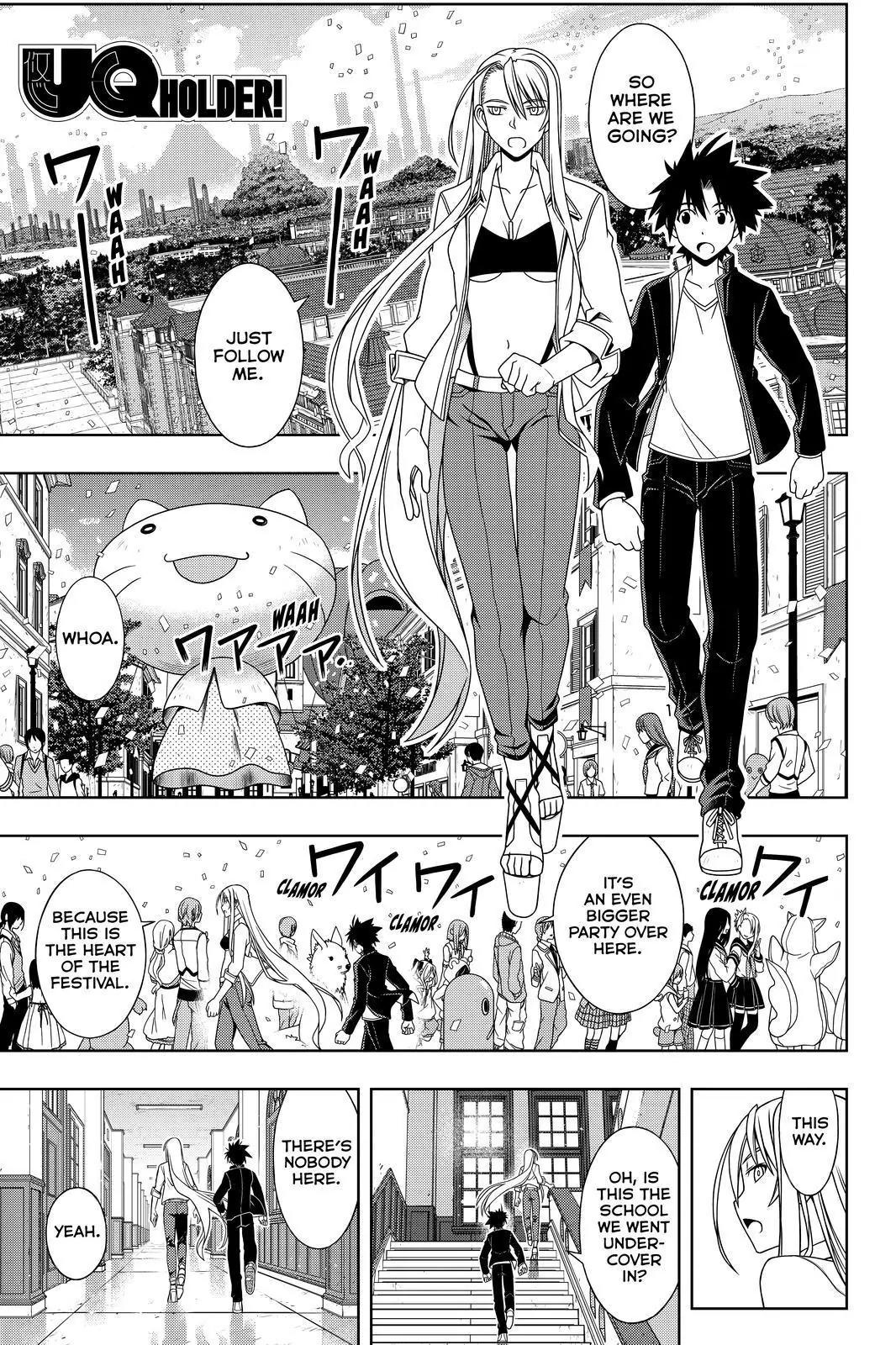 UQ Holder! Chapter 112 page 1 - Chapter 112 : The Students of Mahora Academy Class 3-A