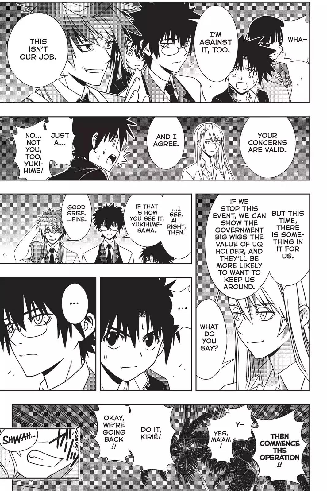 UQ Holder! Chapter 143 page 22 - Chapter 143 : With Superhuman Power