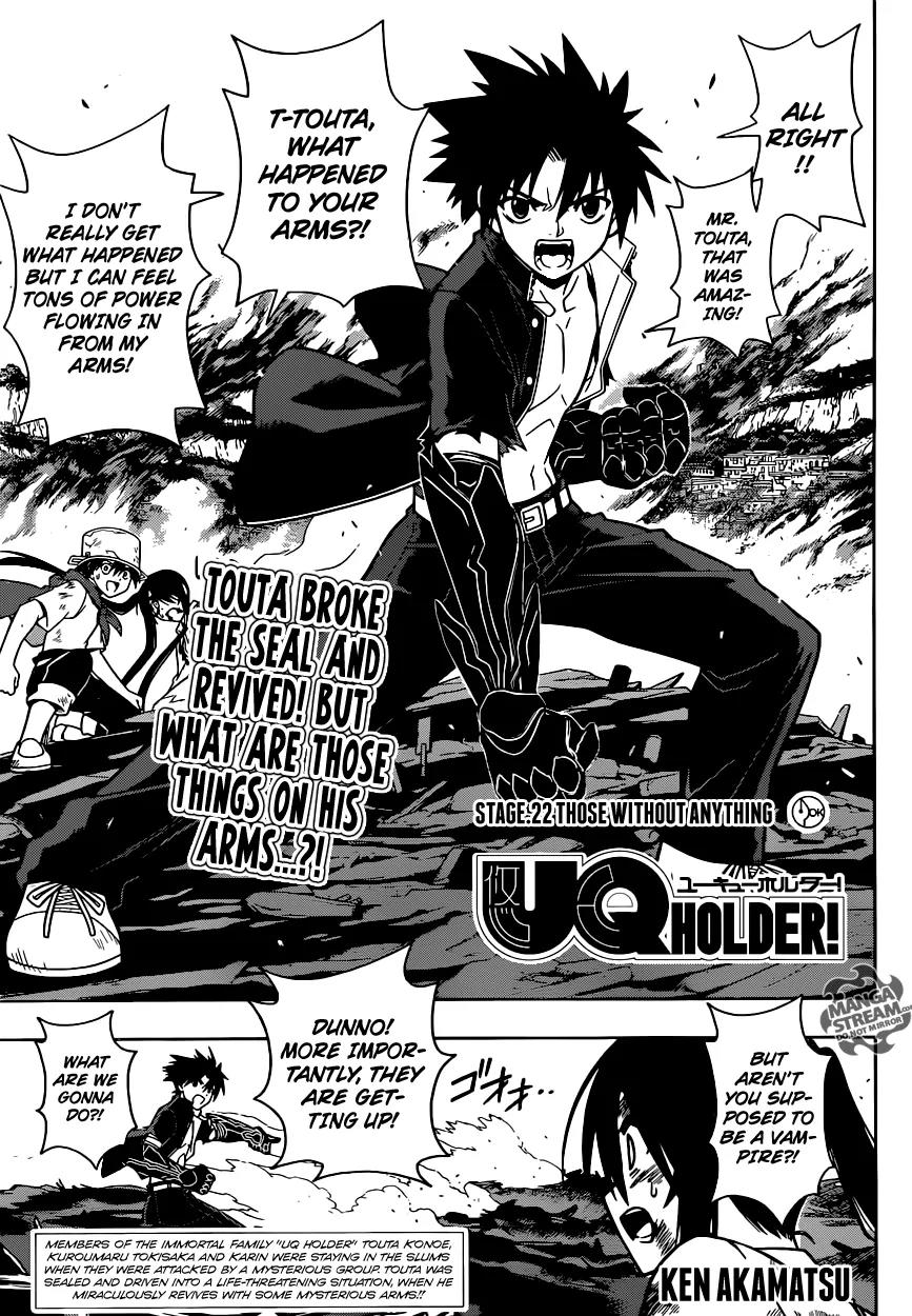 UQ Holder! Chapter 22 page 1 - Chapter 22: Those Without Anything