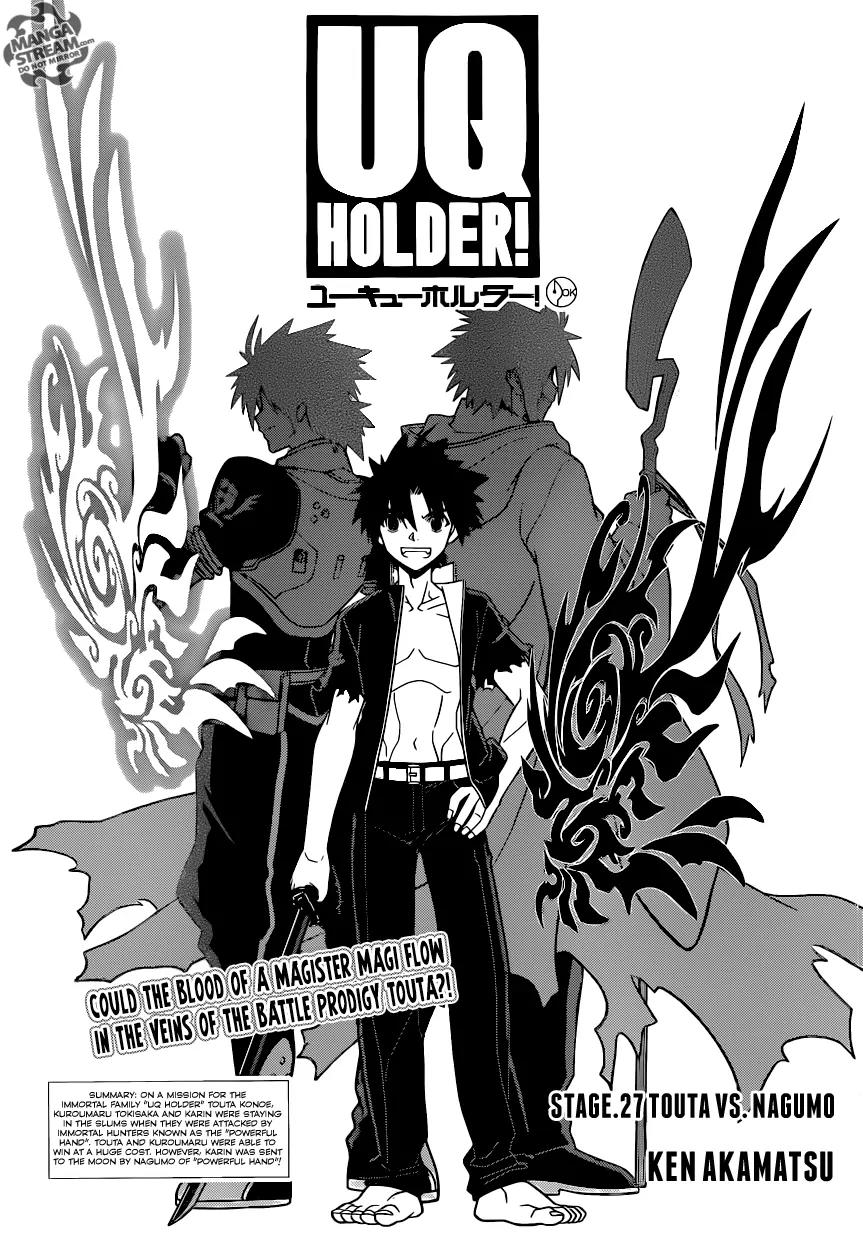 UQ Holder! Chapter 27 page 1 - Chapter 27: Tota Vs Nagumo