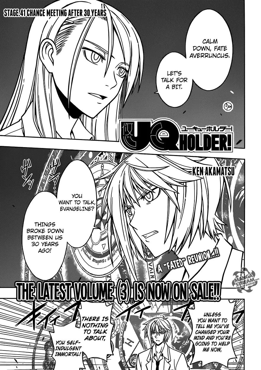 UQ Holder! Chapter 41 page 1 - Chapter 41: Chance Meeting After 30 Years