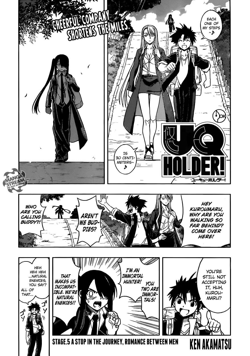 UQ Holder! Chapter 5 page 1 - Chapter 5: A Stop in the Journey, Romance Between Men