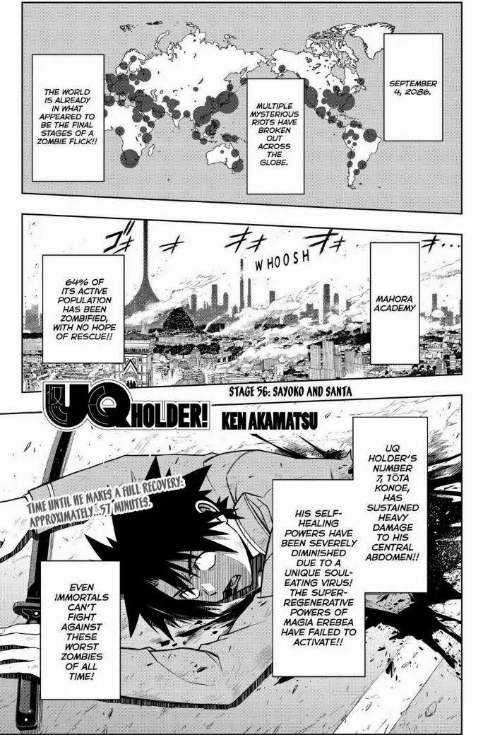 UQ Holder! Chapter 56 page 1 - Chapter 56: Sayoko And Santa