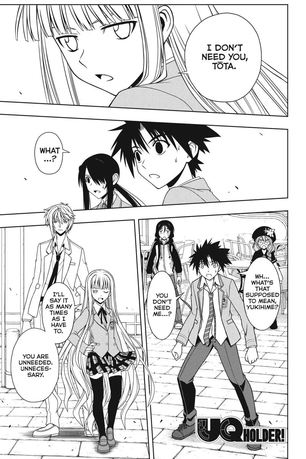 UQ Holder! Chapter 66 page 1 - Chapter 66: Define the Relationship