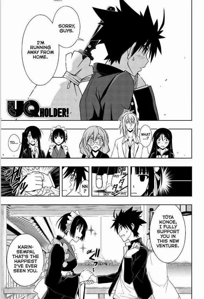 UQ Holder! Chapter 67 page 1 - Chapter 67: What If I Ran Away From Home?