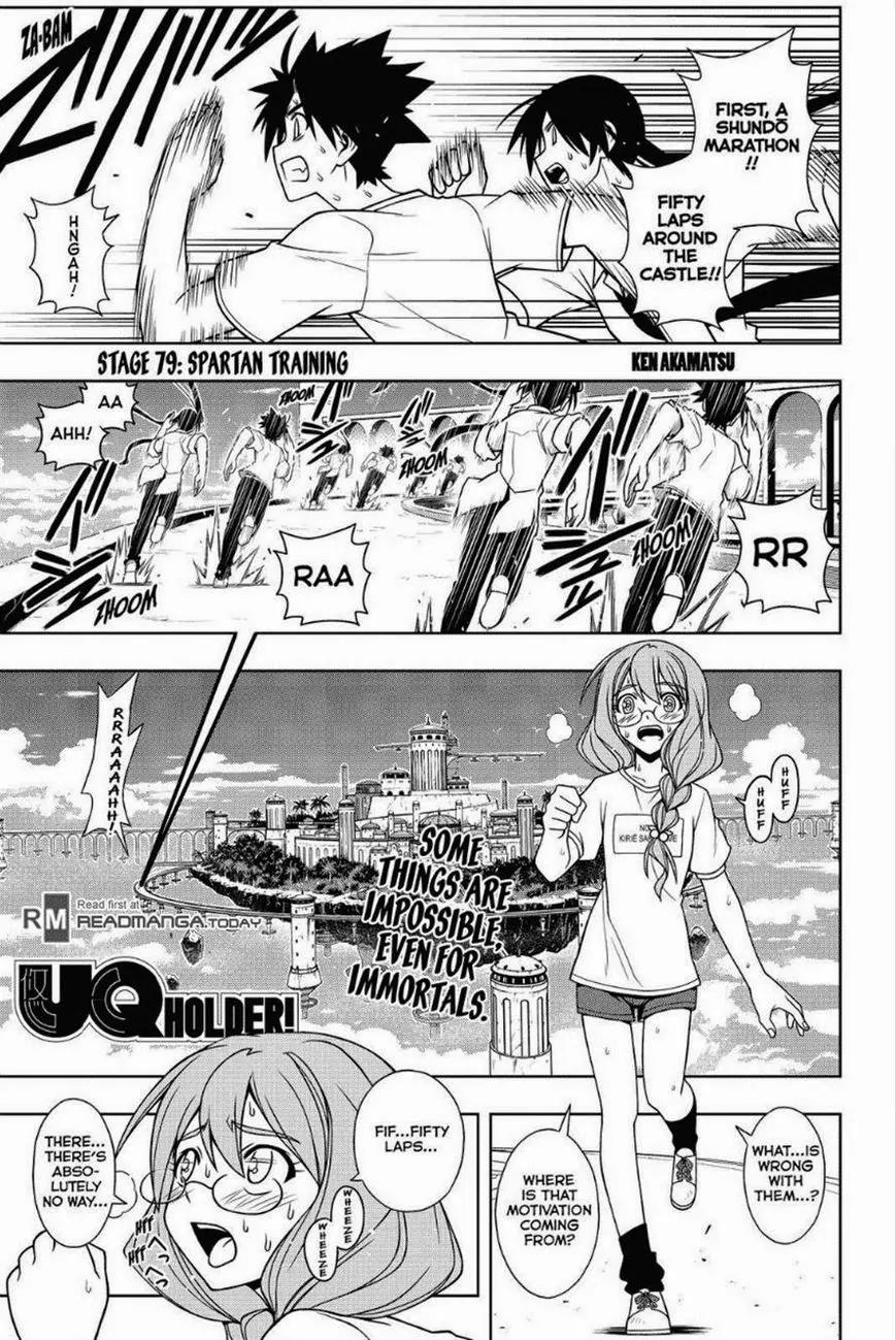 UQ Holder! Chapter 79 page 1 - Chapter 79: Spartan Training