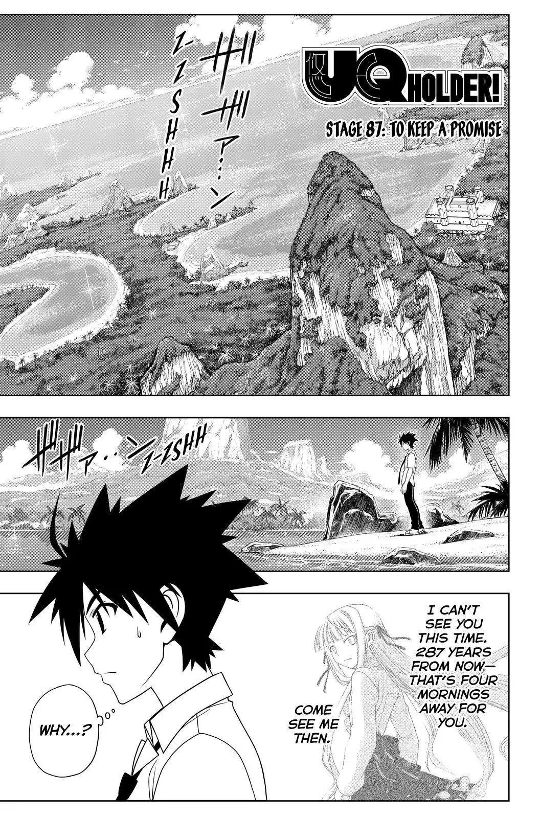 UQ Holder! Chapter 87 page 1 - Chapter 87: To Keep A Promise
