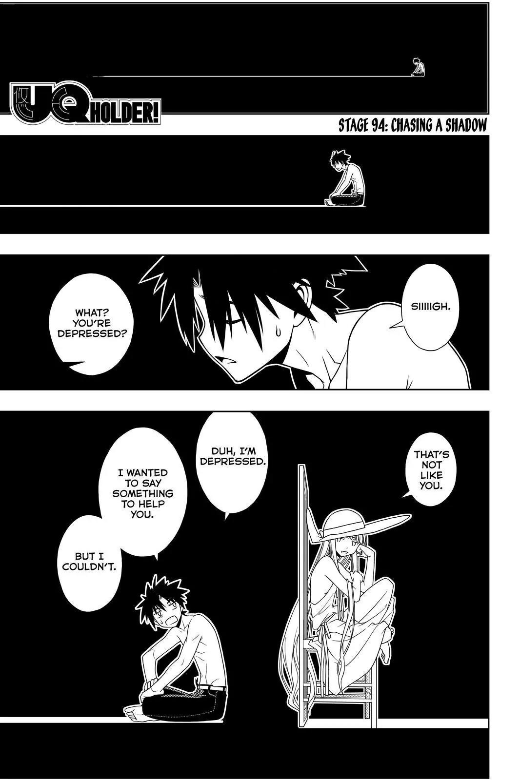 UQ Holder! Chapter 94 page 1 - Chapter 94: Chasing A Shadow