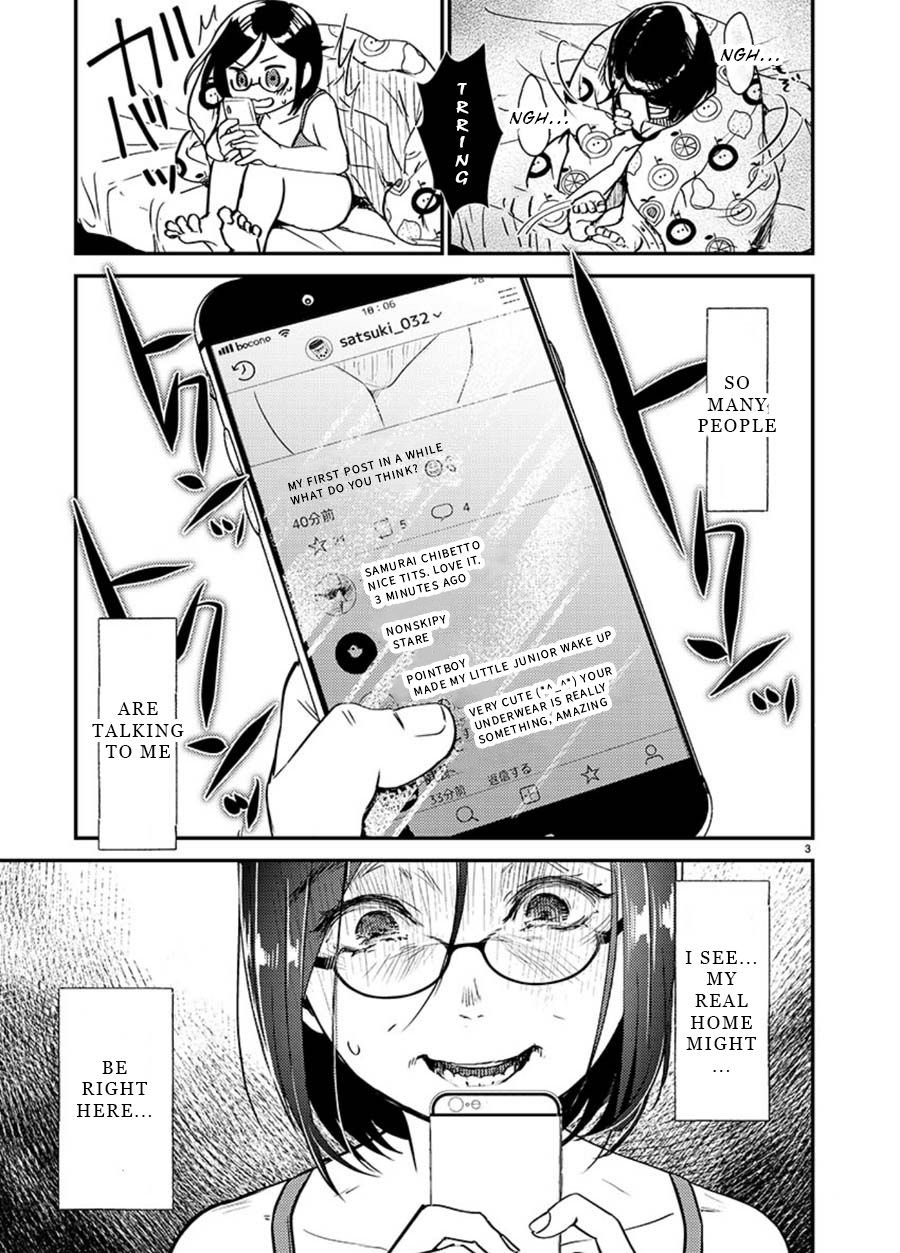 Ura Account Jyoshi Chapter 2 page 3 - Chapter 2: Kuramoto Satsuki (Middle)