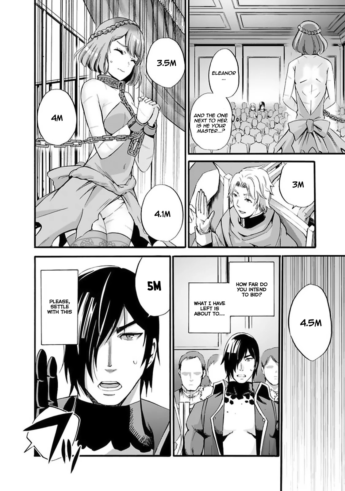 Uragirareta S Rank Boukensha no Ore wa, Aisuru Dorei no Kanojora to Tomoni Dorei dake no Harem Guild o Tsukuru Chapter 10 page 8 - Chapter 10: Mu ▪ Ki ▪ Da ▪ Shi Auction