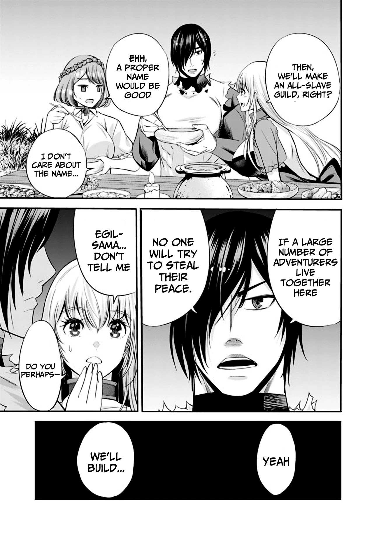 Uragirareta S Rank Boukensha no Ore wa, Aisuru Dorei no Kanojora to Tomoni Dorei dake no Harem Guild o Tsukuru Chapter 28 page 16 - Chapter 28: Harem Kingdom