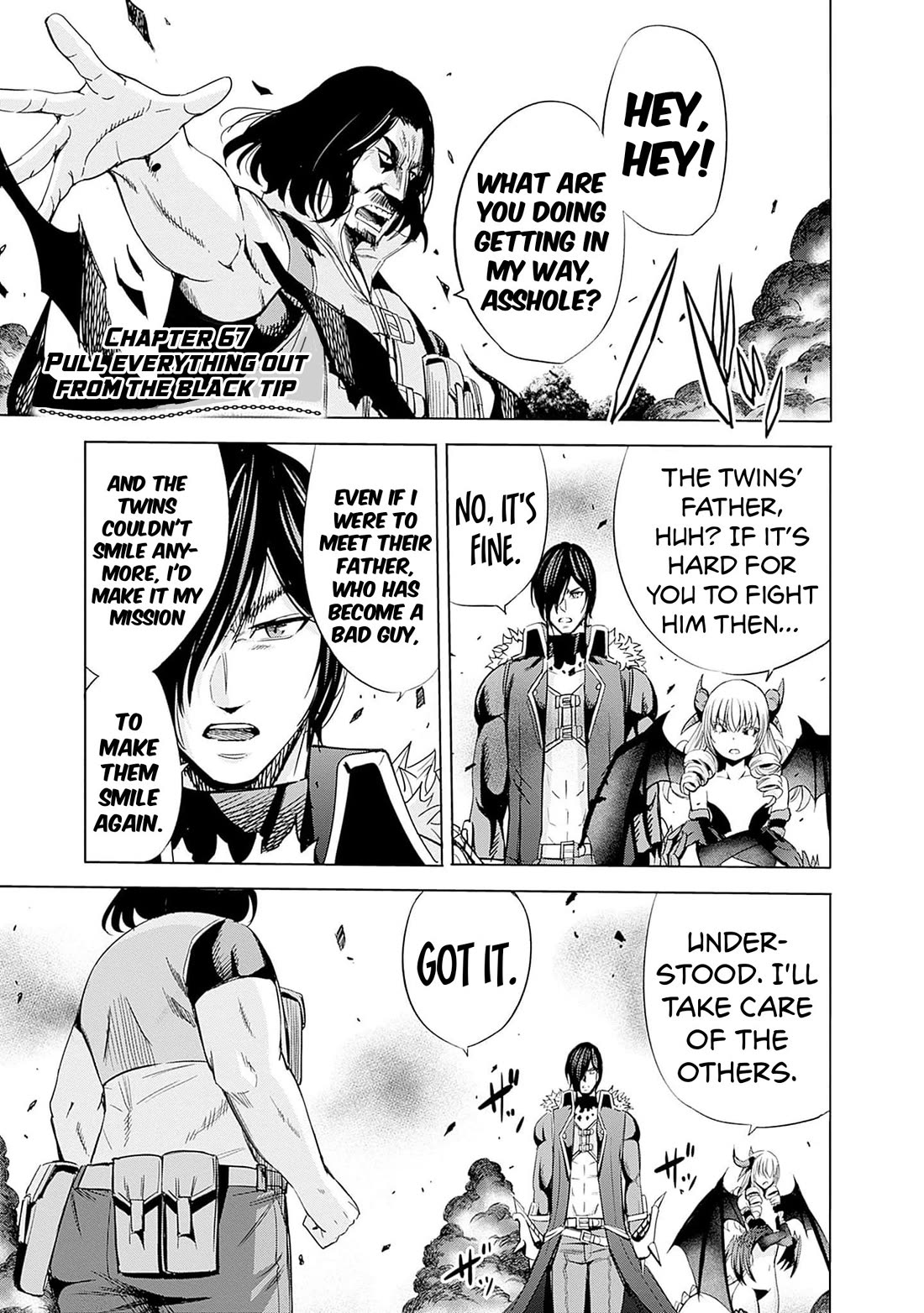 Uragirareta S Rank Boukensha no Ore wa, Aisuru Dorei no Kanojora to Tomoni Dorei dake no Harem Guild o Tsukuru Chapter 67 page 2 - Chapter 67: Pull everything out from the black tip