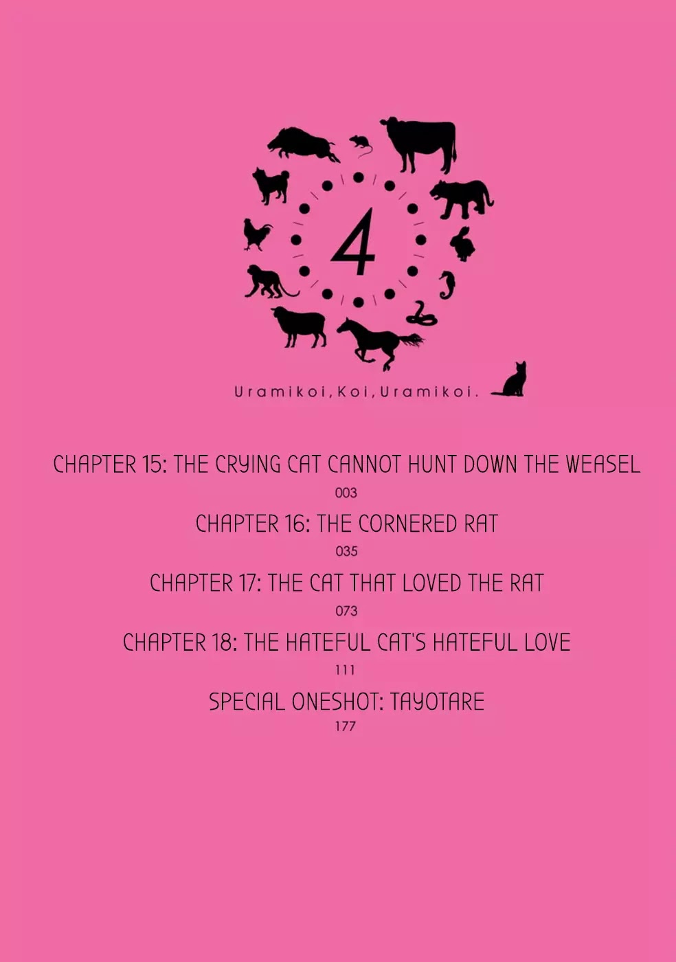 Urami Koi, Koi, Urami Koi. Chapter 15 page 4 - Chapter 15: The Crying Cat Cannot Hunt Down the Weasel