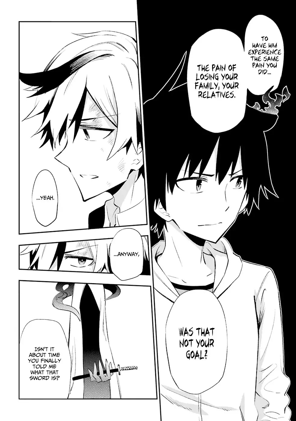 Urami Koi, Koi, Urami Koi. Chapter 19 page 12 - Chapter 19: The Fleeing Weasel and the House Cat