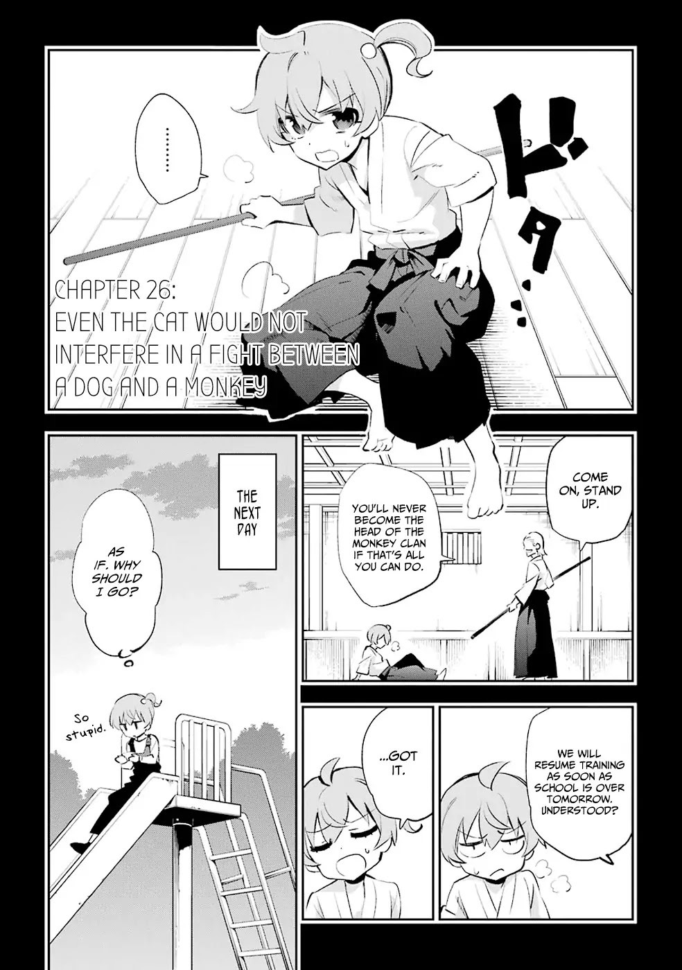 Urami Koi, Koi, Urami Koi. Chapter 26 page 1 - Chapter 26: Even the Cat Would Not Interfere in a Fight Between a Dog and a Monkey