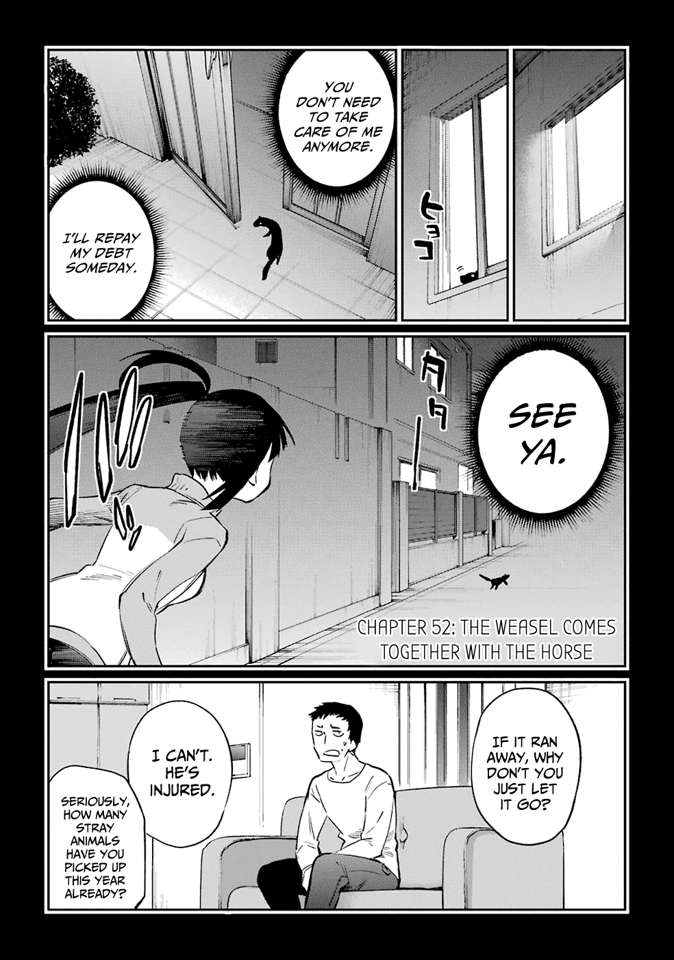 Urami Koi, Koi, Urami Koi. Chapter 52 page 1 - Chapter 52: The Weasel Comes Together with the Horse