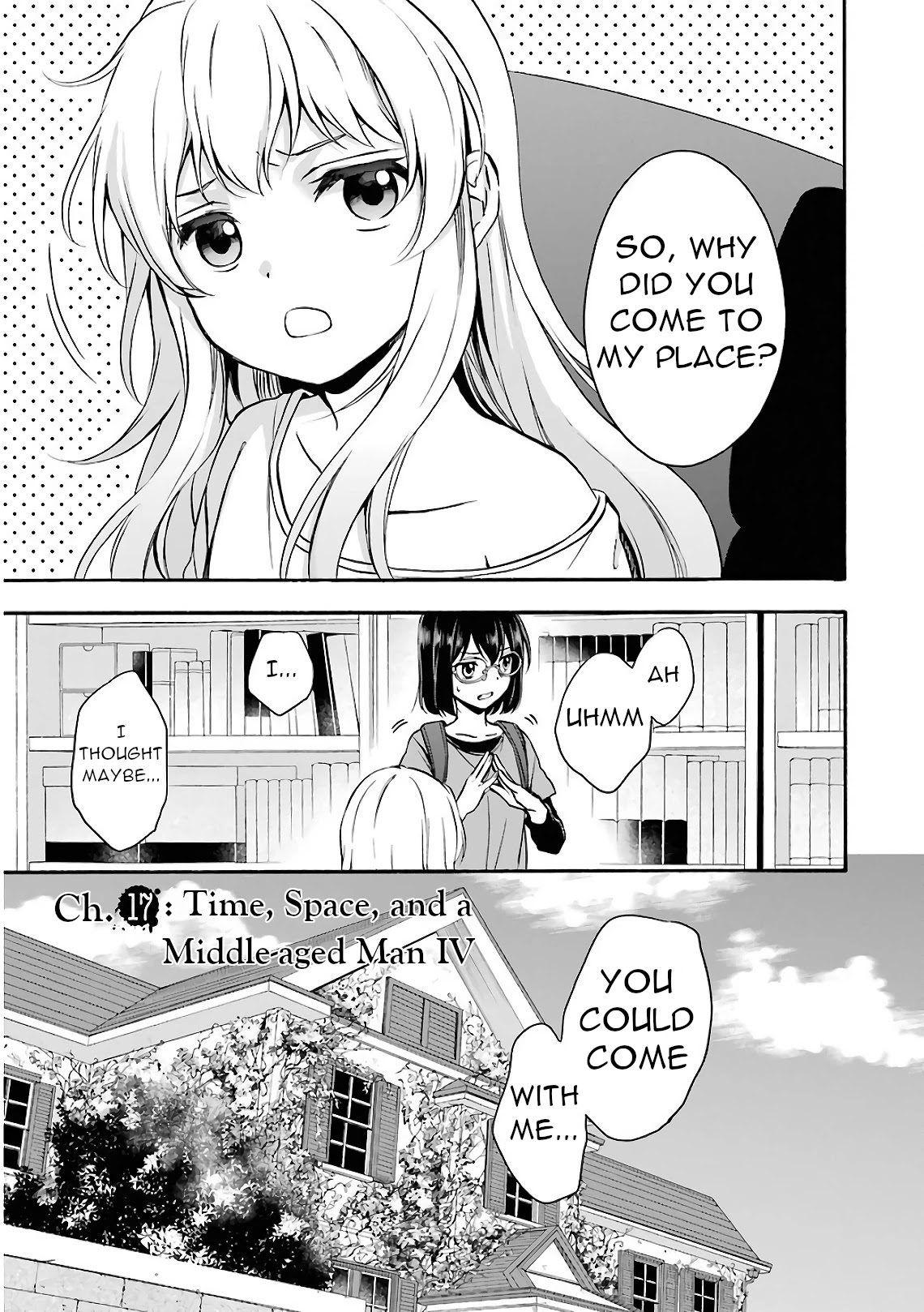 Urasekai Picnic Chapter 17 page 1 - Chapter 17: Time, Space and a Middle-aged Man IV