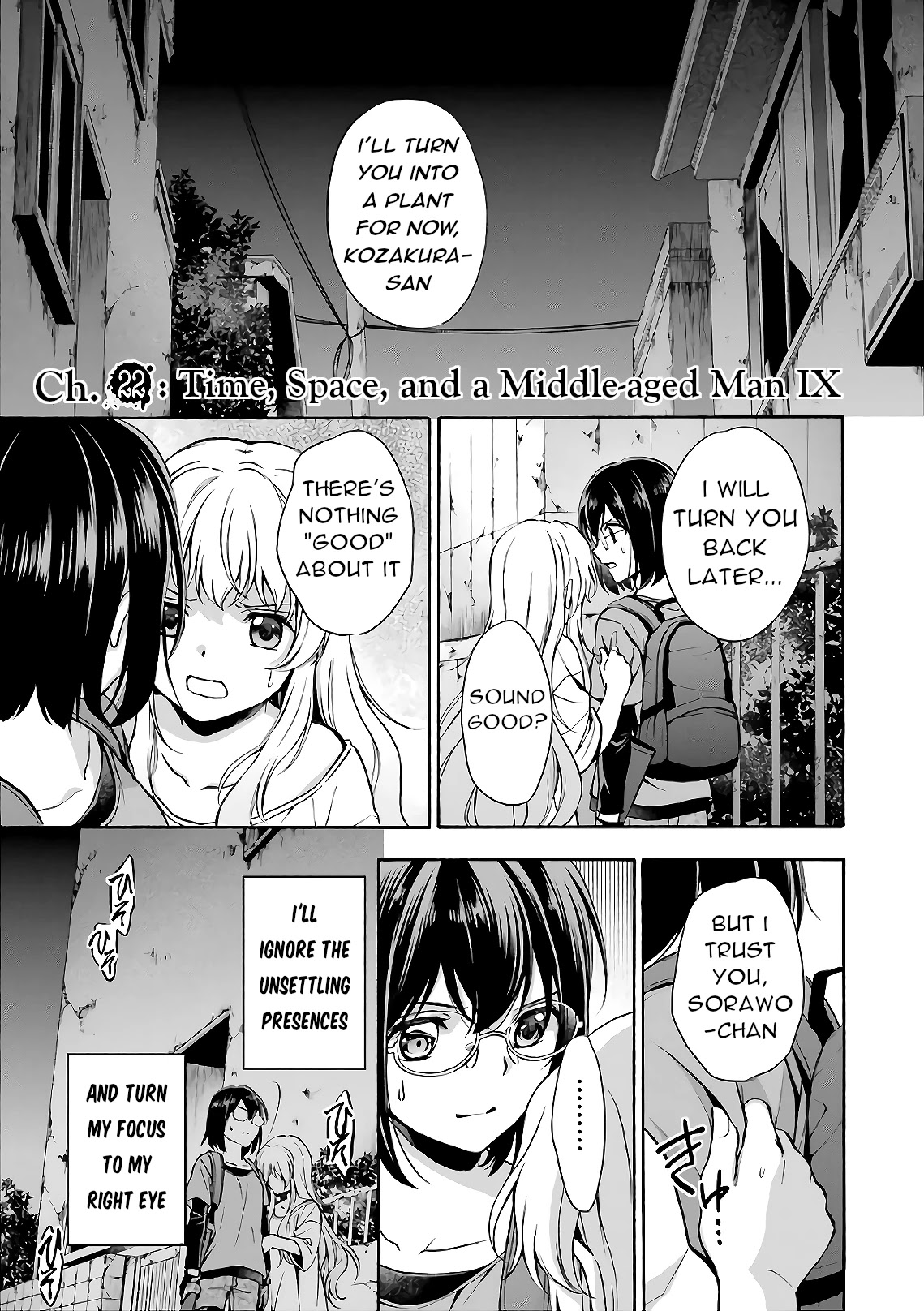Urasekai Picnic Chapter 22 page 1 - Chapter 22: Time, Space and a Middle-aged Man IX