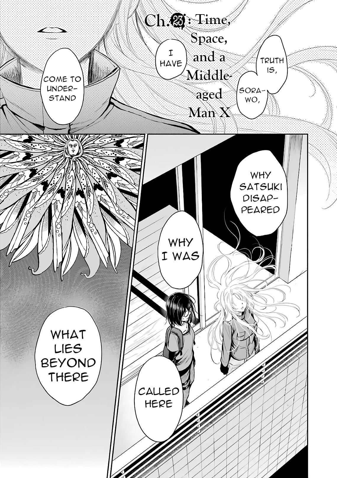 Urasekai Picnic Chapter 23 page 1 - Chapter 23: Time, Space and a Middle-aged Man X