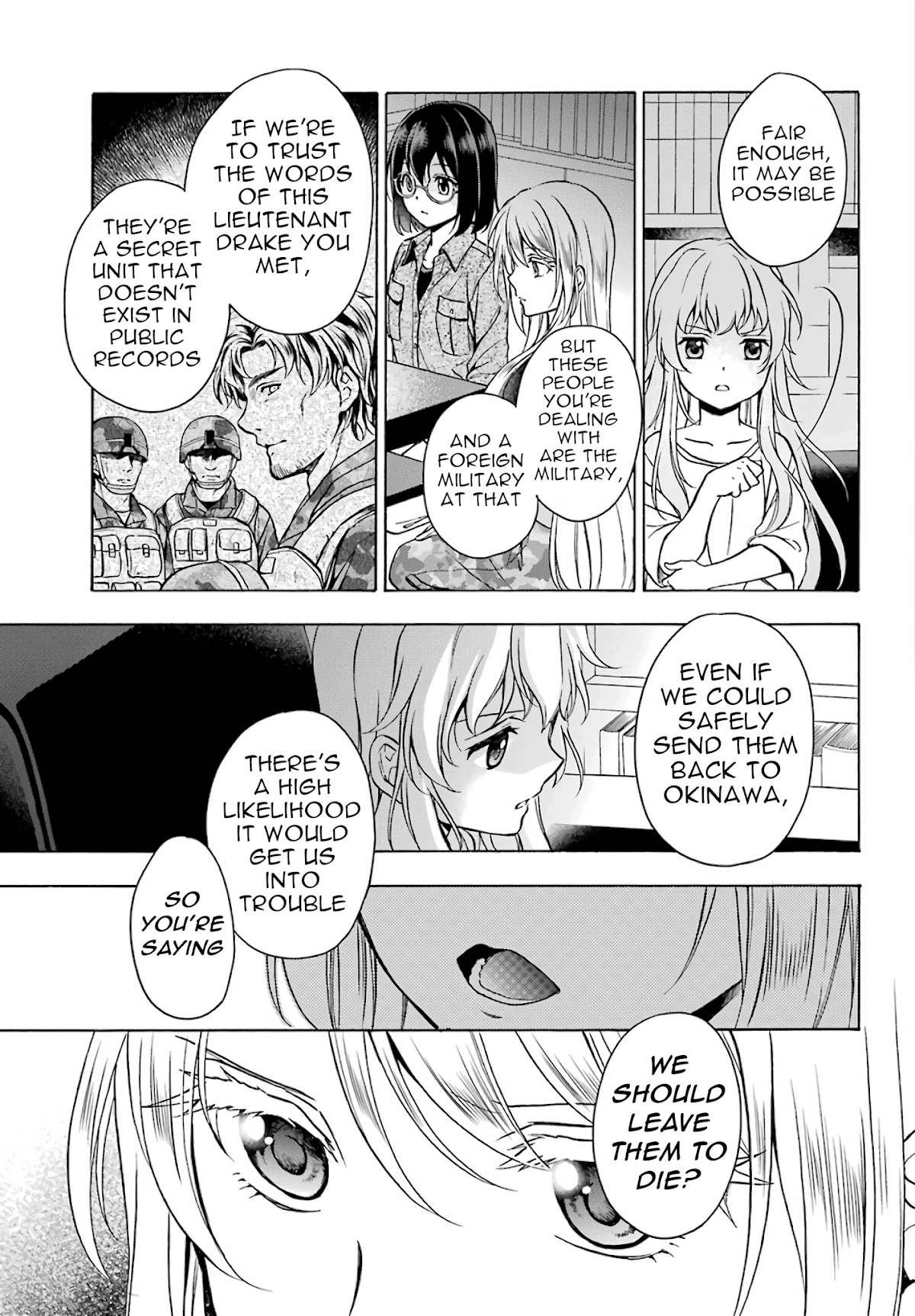 Urasekai Picnic Chapter 25 page 15 - Chapter 25: The Operation to Rescue the US Forces at Kisaragi Station II