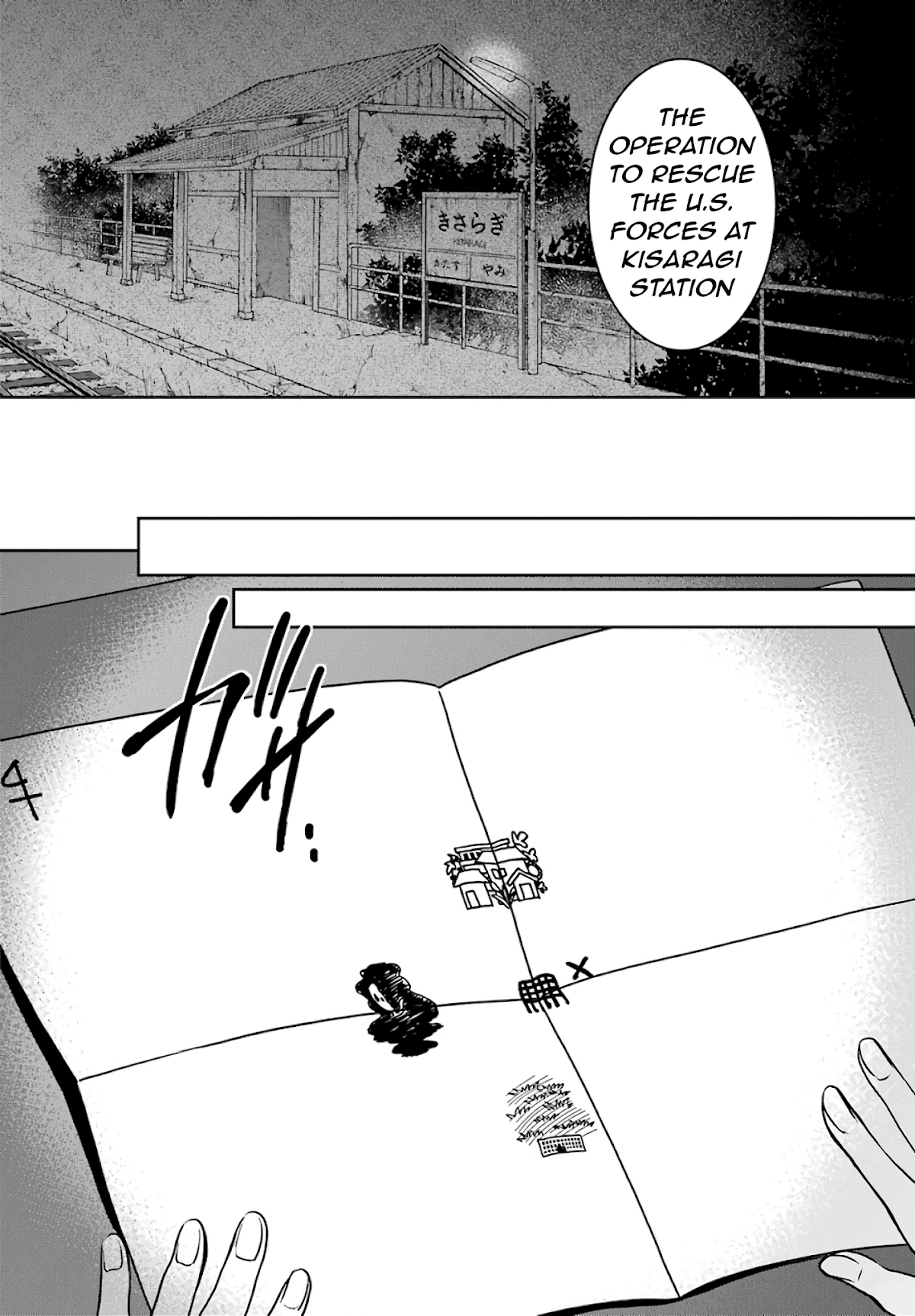 Urasekai Picnic Chapter 25 page 6 - Chapter 25: The Operation to Rescue the US Forces at Kisaragi Station II