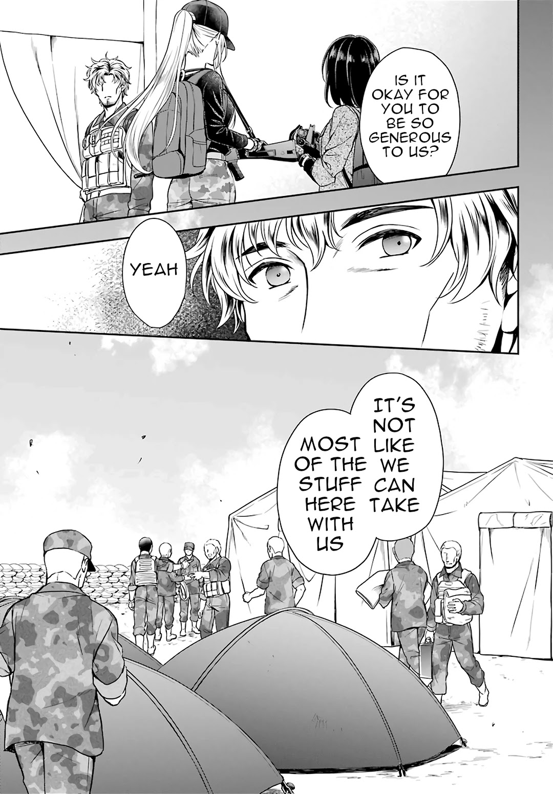 Urasekai Picnic Chapter 27 page 15 - Chapter 27: The Operation to Rescue the US Forces at Kisaragi Station IV