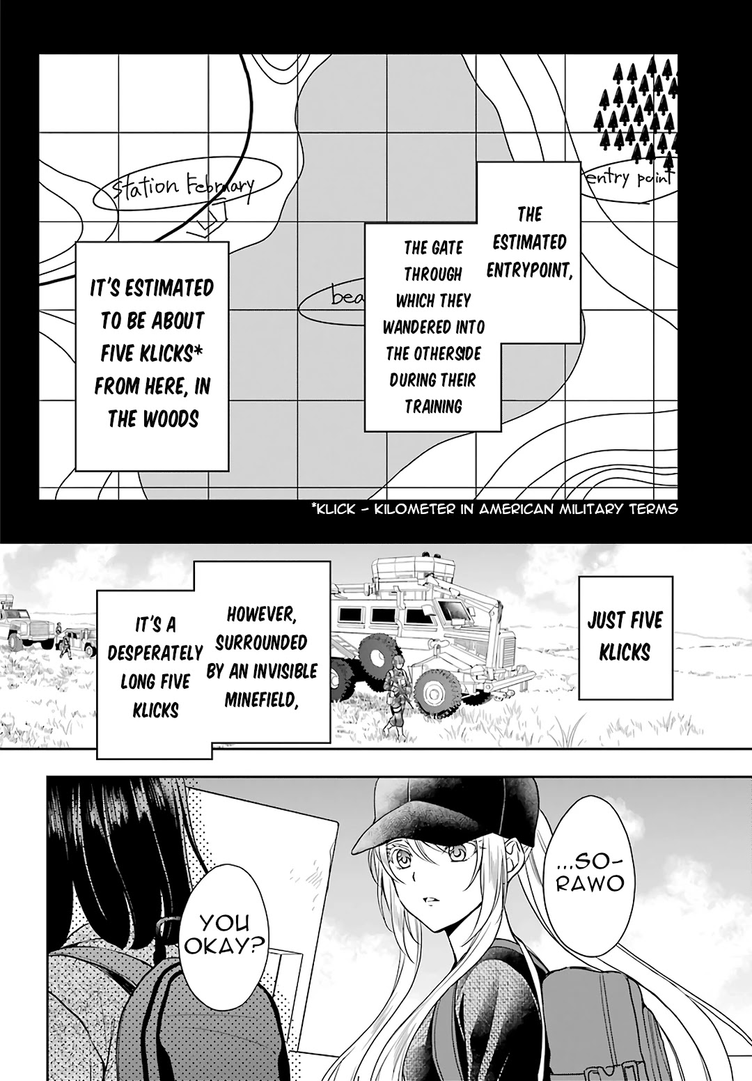 Urasekai Picnic Chapter 28 page 14 - Chapter 28: The Operation to Rescue the US Forces at Kisaragi Station V