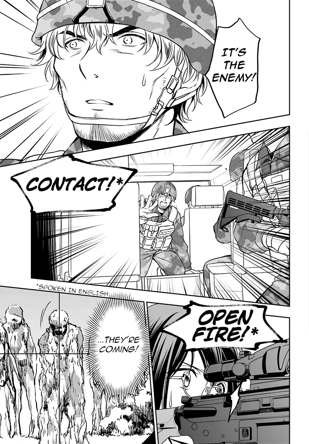 Urasekai Picnic Chapter 28 page 28 - Chapter 28: The Operation to Rescue the US Forces at Kisaragi Station V