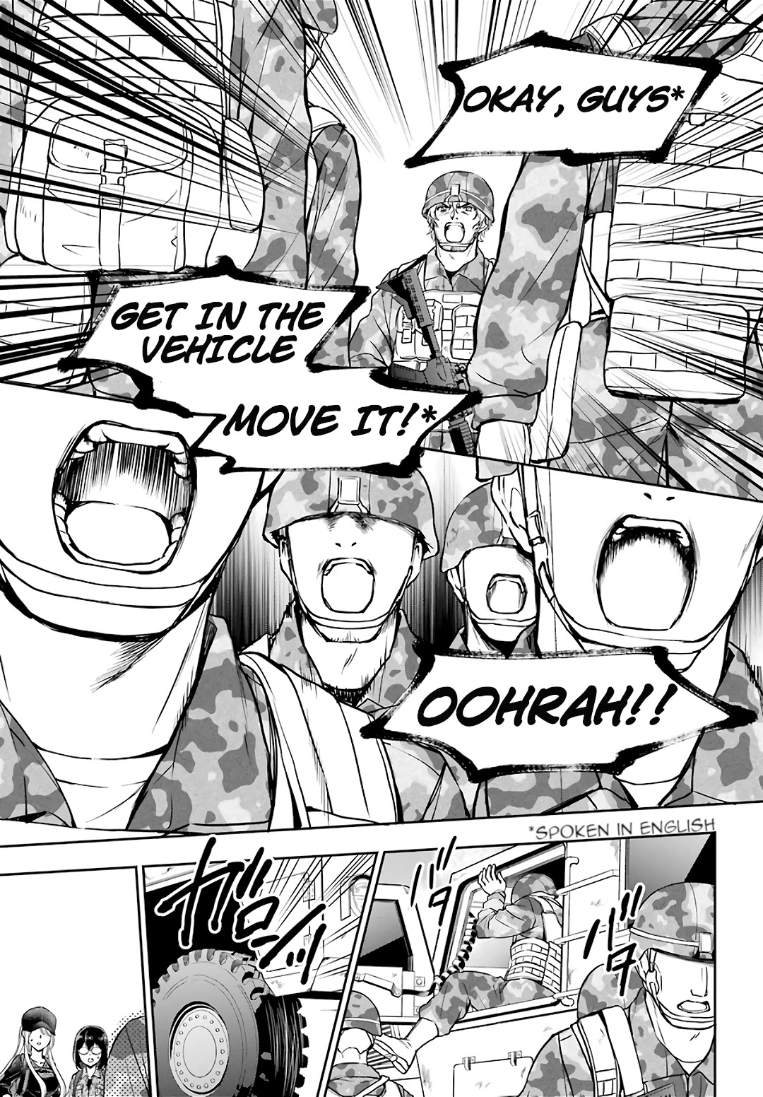 Urasekai Picnic Chapter 28 page 9 - Chapter 28: The Operation to Rescue the US Forces at Kisaragi Station V