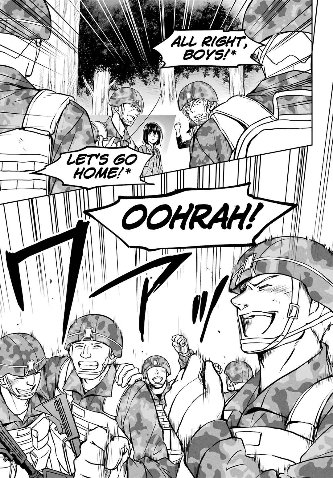 Urasekai Picnic Chapter 31 page 16 - Chapter 31: The Operation to Rescue the US Forces at Kisaragi Station VIII