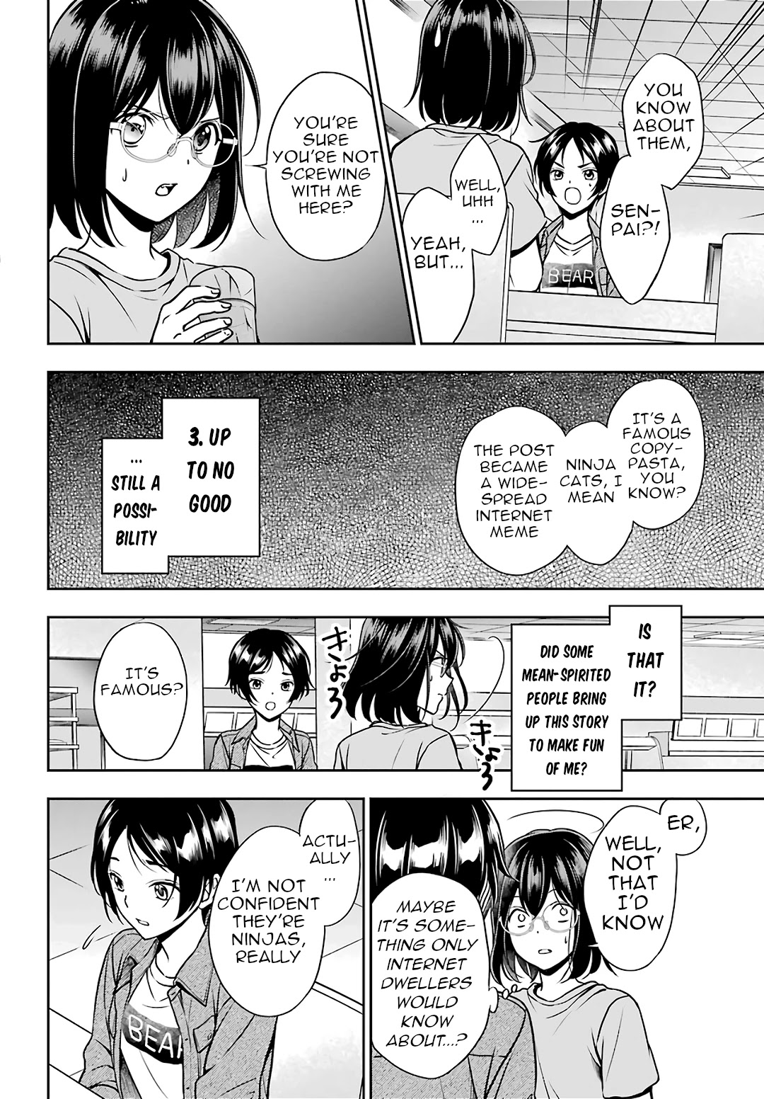 Urasekai Picnic Chapter 37 page 14 - Chapter 37: Attack of the Ninja Cats I