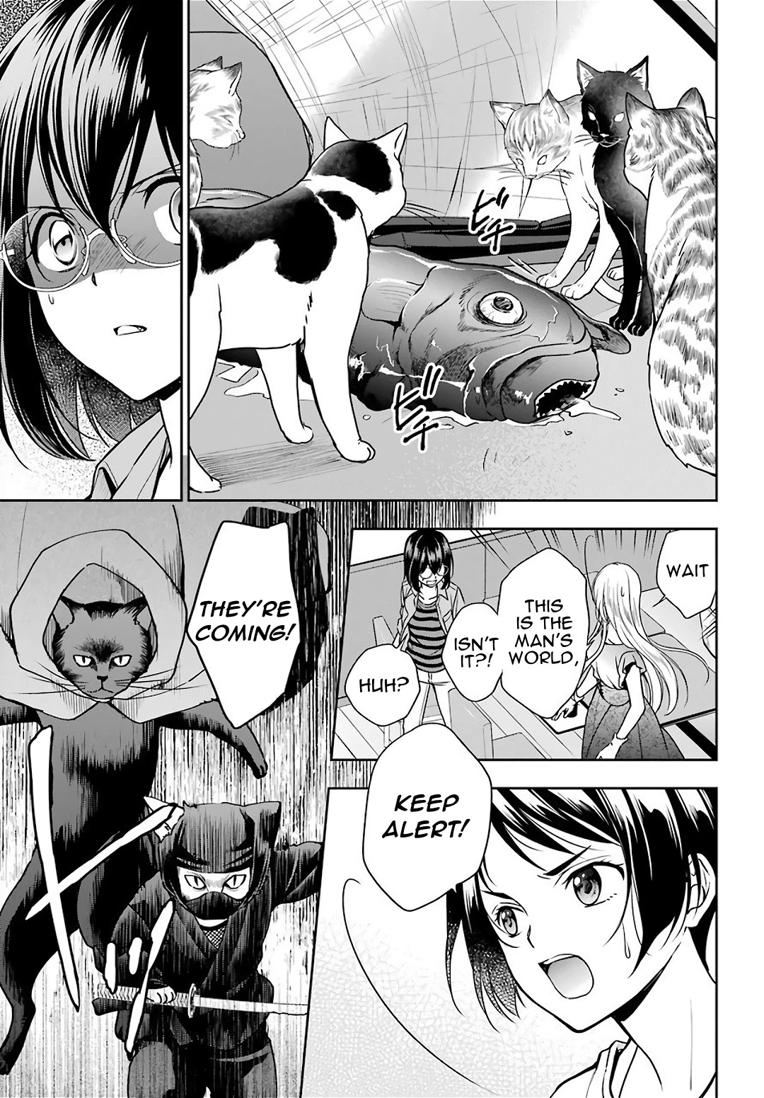 Urasekai Picnic Chapter 40 page 3 - Chapter 40: Attack of the Ninja Cats IV