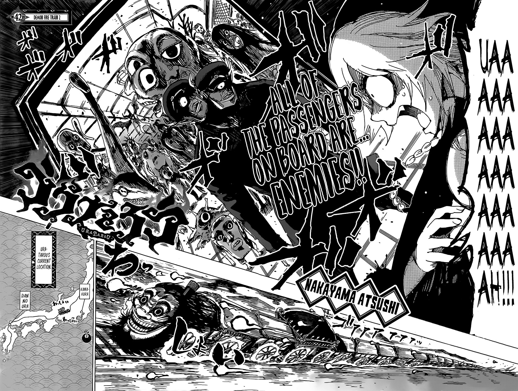 Uratarou Chapter 42 page 3 - Chapter 42: Demon Fire Train 2