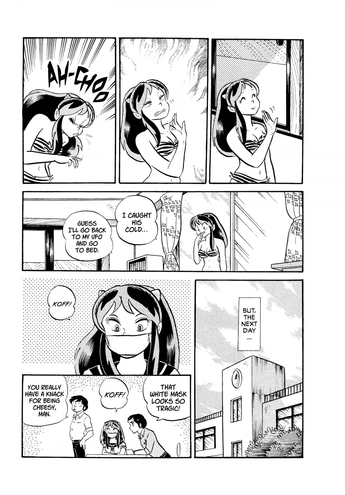 Urusei Yatsura Chapter 100 page 3 - Chapter 100: It’s No Fun Being Sick
