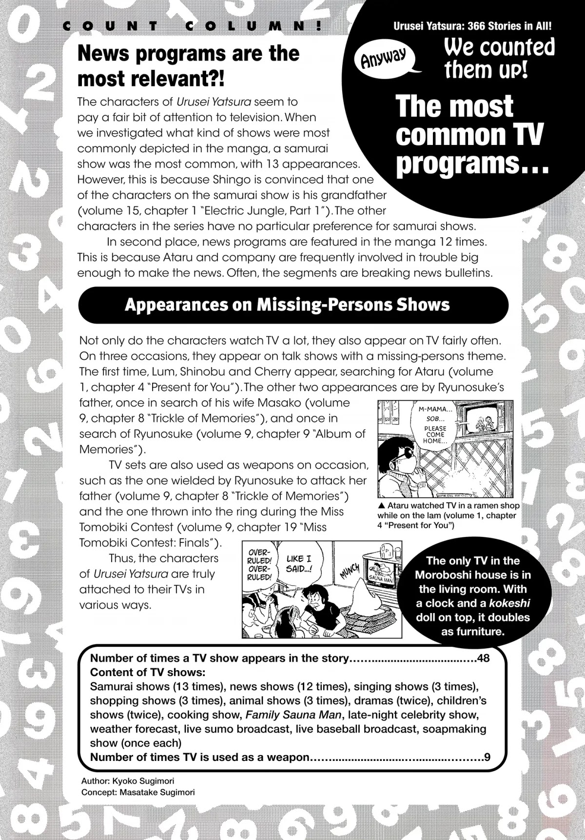 Urusei Yatsura Chapter 102.5 page 6 - Chapter 102.5: Urusei Yatsura Data File 10