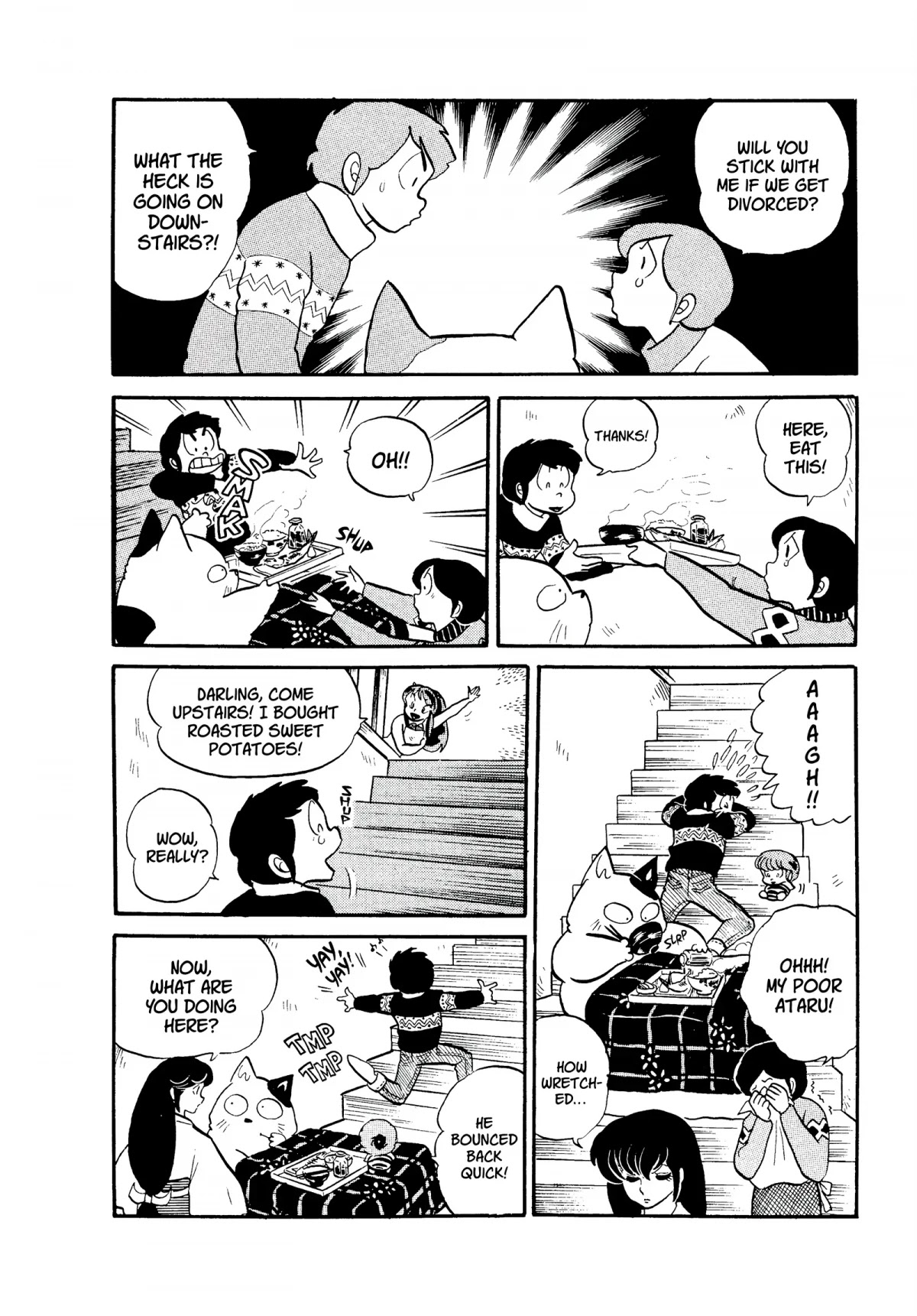 Urusei Yatsura Chapter 111 page 12 - Chapter 111: There’s a Cat on the Stairs!