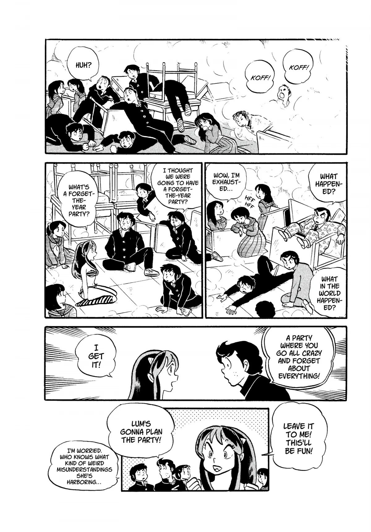 Urusei Yatsura Chapter 113 page 16 - Chapter 113: Forget-The-Year Party!