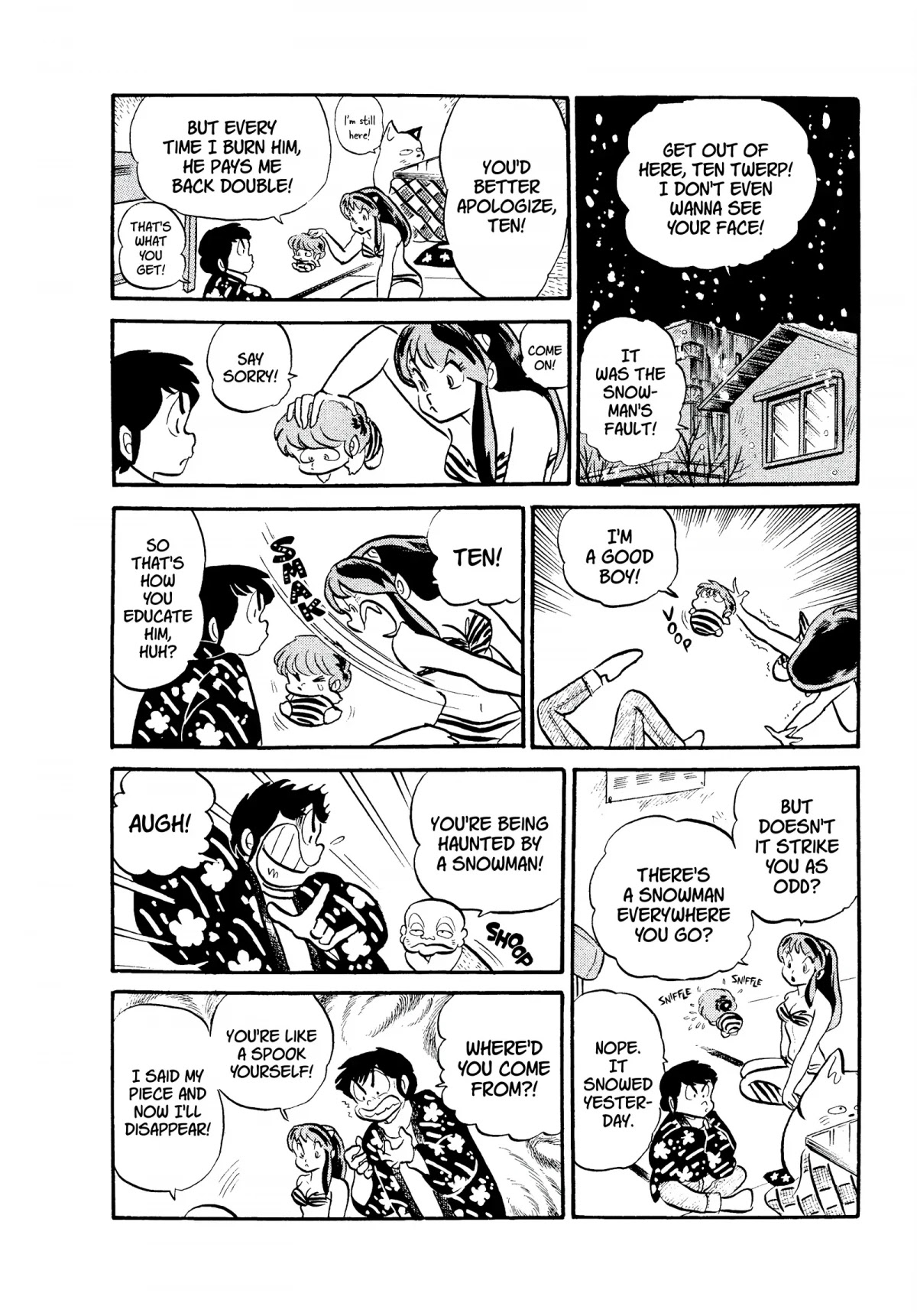Urusei Yatsura Chapter 115 page 12 - Chapter 115: Tales of a Wondering Snowman