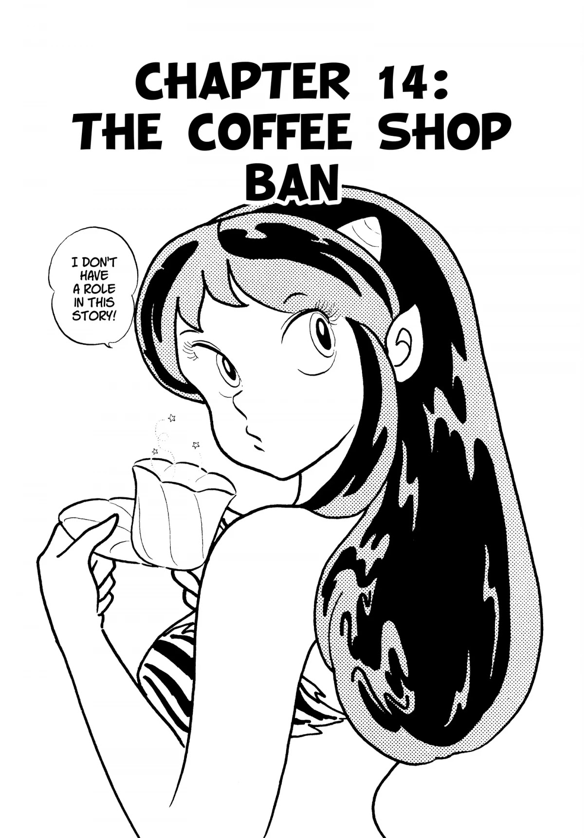 Urusei Yatsura Chapter 116 page 1 - Chapter 116: The Coffee Shop Ban