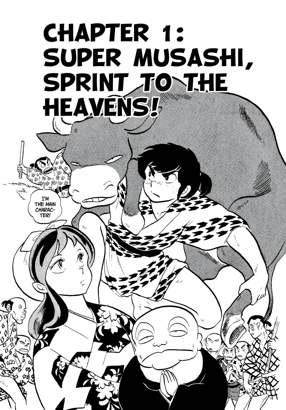 Urusei Yatsura Chapter 125 page 1 - Chapter 125: Super Musashi, Sprint to the Heavens!