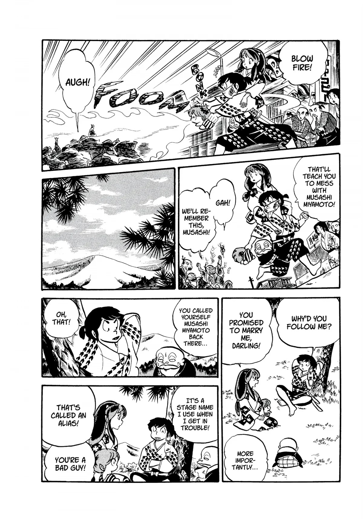 Urusei Yatsura Chapter 126 page 4 - Chapter 126: Musashi, in Training!